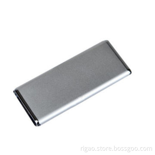 4,600mAh aluminum housing LED light thin power bank